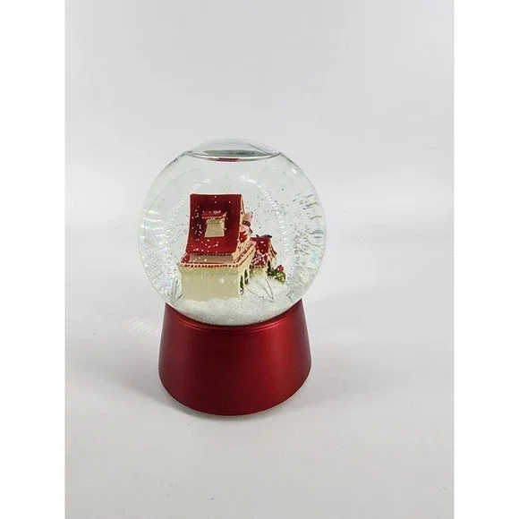 Nordstrom Holiday Christmas Snow Globe 2009  House That Lights Up With Birds - Picture 4 of 8
